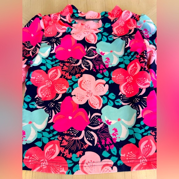 EUC - Carter’s Just One You Toddler Girls Bright Floral Rash Guard Shirt - Sz 5T - Picture 3 of 10
